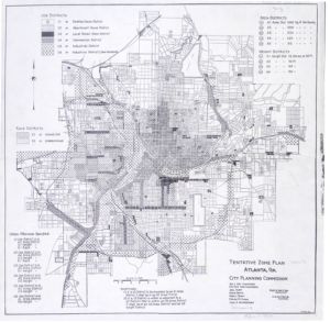 Tentative Zone Plan, Atlanta, Ga., City Planning Commission