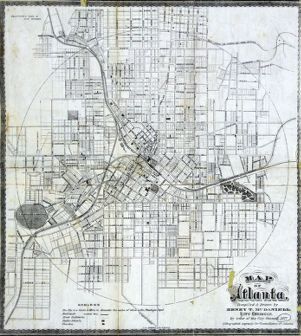 Map of Atlanta Compiled & Drawn by Henry T. McDaniel, City Engineer By order of the City Council