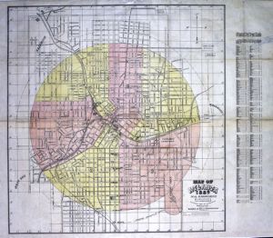 Map of Atlanta 1889