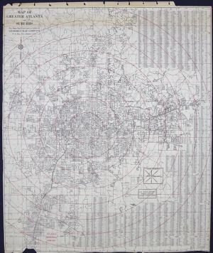Map of Greater Atlanta and Suburbs