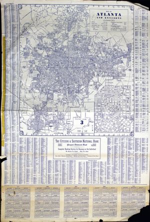Map of Atlanta and Environs
