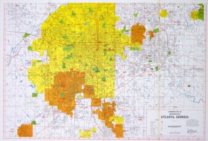 Champion Map of Metropolitan Atlanta, Georgia