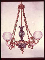 Chandelier at the Metropolitan Museum of Art's 19th Century America exhibit