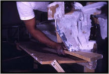 Molding construction for the Metropolitan Museum of Art's 19th Century America exhibit