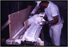 Molding construction for the Metropolitan Museum of Art's 19th Century America exhibit