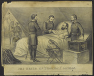 Lithograph of the "Death of Stonewall Jackson"