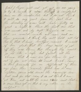 Letter from John Rogers to W. C. Roger. Rogers served in Company E of the 12th Alabama Infantry Regiment