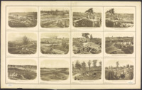 Views of Rebel Lines near Atlanta, Campaign of 1864. Part of Atlas to accompany the official records of the Union and Confederate Armies 1861-1865. Union Army Series I, Vol. XXXVIII, Part I, pages 137 and 139, Plate CXXVIII