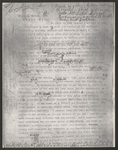Letter from Anthony Murphy to D. A. Dorsey about Andrew's Raid (April 4, 1862) - December 5, 1891 (typescript)