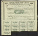 Confederate Bond, No. 2056, $500.00/8%