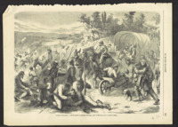 Le Monde Illustré, "Guerre d'Amérique - Arrière-garde du général Sherman, parti de Méridan pour se rendre à Selma," unknown volume, no date, page 261