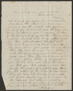 Letter from J. P. Rogers (Rhea County, Tennessee) to "Dear Sister" (North Bend, Alabama) - October 24, 1862