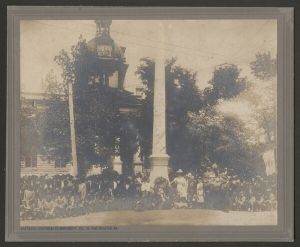 Unveiling Confederate monument in Decatur, Georgia