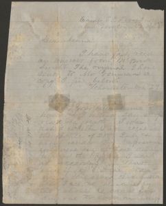 Letter from Edwin L. Tillinghast (near Yorktown, Virginia) to his sister, Cornelia E. Tillinghast (Gillisonville, South Carolina). Edwin served in the 3rd South Carolina Cavalry - April 30, 1862