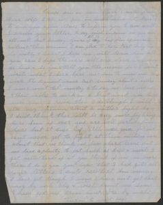 Letter form Hiram H. Thornton (Camp near Richmond, Virginia) to his wife. Hiram served in Company C of the 53rd Georgia Infantry Regiment - August 17, 1862