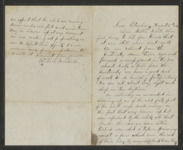 Letter from Michael Marshall (Near Petersburg, Virginia) to his mother, Mary Marshall. Michael was a solider in the United States Army, 17th Infantry Regiment, Company A and died at the Battle of Globe Tavern in 1864 - August 3, 1864