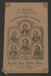 A Relic of the War between the States: Confederate Cabinet. Printed on paper made in the Confederacy during the War. Printed by The Franklin Steam Printing House Broad Street, Atlanta, Georgia, circa 1870