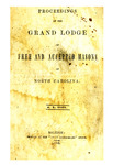 Proceedings of the Grand Lodge of Free and Accepted Masons of North Carolina, A.L. 5864.