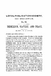Rebellion, slavery and peace