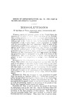 Resolutions of the State of Texas, concerning peace, reconstruction, and independence