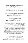 Letters of loyal soldiers.