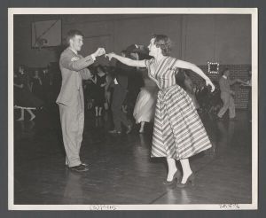 Students, groups, 1960s - Delta Tau Delta students dancing