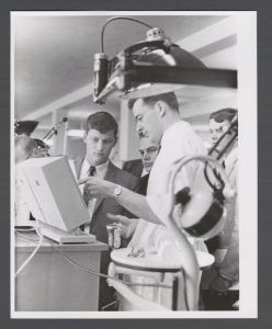 School of Dentistry, 1960s - Steve Reed presenting "Mandibular Resection"