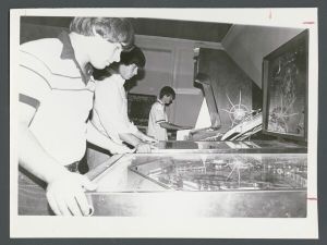 Alumni Memorial University Center - Students playing arcade games and pinball