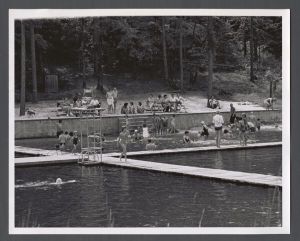 Faculty Camp - Swimming at the lake