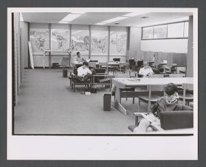 Library Special Collections - Students studying in library