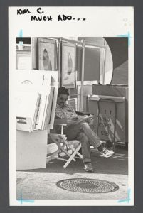 Emory Miscellany - Man selling artwork