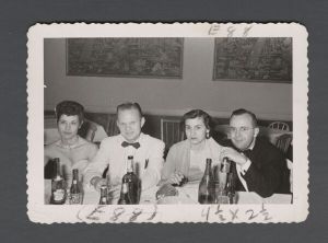 School of Dentistry, 1950s - Students at dinner