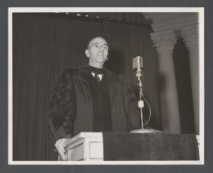 Identified Speakers and Entertainers - George B. Connell, Mercer University president, commencement speaker
