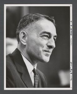 Administrators - Emory President Sanford Atwood speaking at a meeting