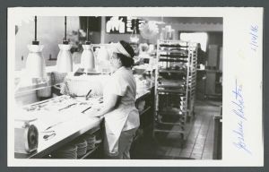 Cox Hall - Woman serving food