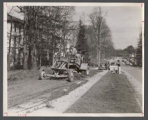 Campus construction, 1940s-1960s - Widening of Clifton road