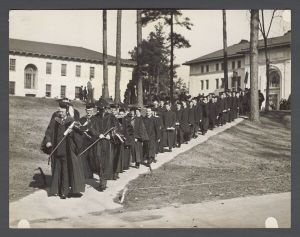 Commencement, pre-1940 - Graduation procession