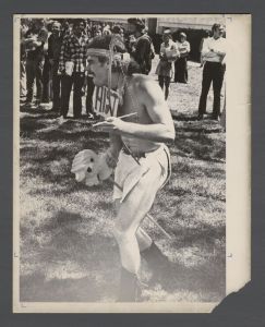 Fraternities and sororities, Greek Week - Billy Kelly wearing a Native American "costume"