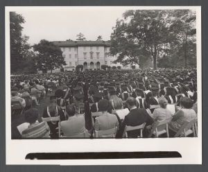 Commencement, 1970s - Graduation on the quad