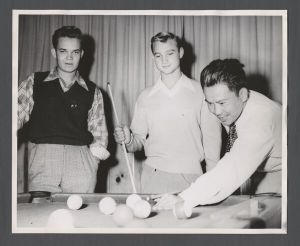 Foreign students - Students playing pool