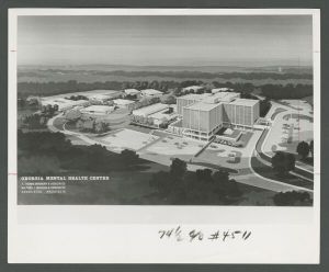 Off-Campus Buildings - Architectural drawing of the Georgia Mental Health Center