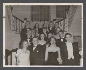 Students, groups, 1940s-1950s - Sigma Alpha Epsilon winter formal attendees