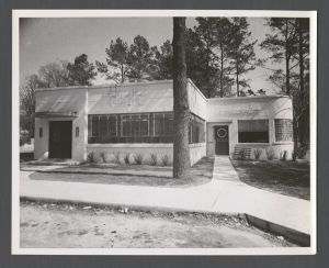Miscellaneous buildings, 1960-1980 - Exterior view of Emory Grill and Emory Bookstore