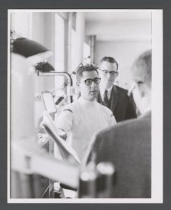 School of Dentistry, 1960s - Marc Sheridan presenting "Treatment of Rampant Caries"