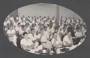 School of Medicine - Students in remodeled lecture hall