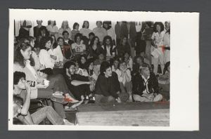 Identified Speakers and Entertainers - Crowd watching a Rathskellar performance
