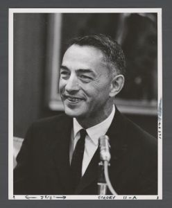 Administrators - Emory President Sanford Atwood speaking at a meeting