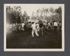 Pushball - Students run across field