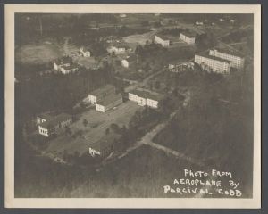 Campus photographs, 1910-1960 - Aerial view of Emory quad