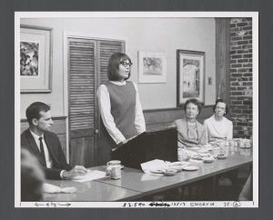Faculty-student dinner, Division of Librarianship